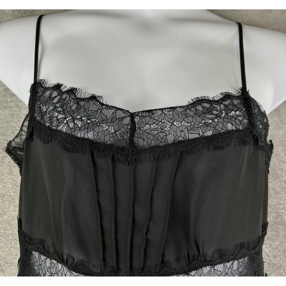 Blacklist by Lip Service XL 38" Black Slip Dress BabyDoll Whimsigoth Fairy VTG - Picture 12 of 16